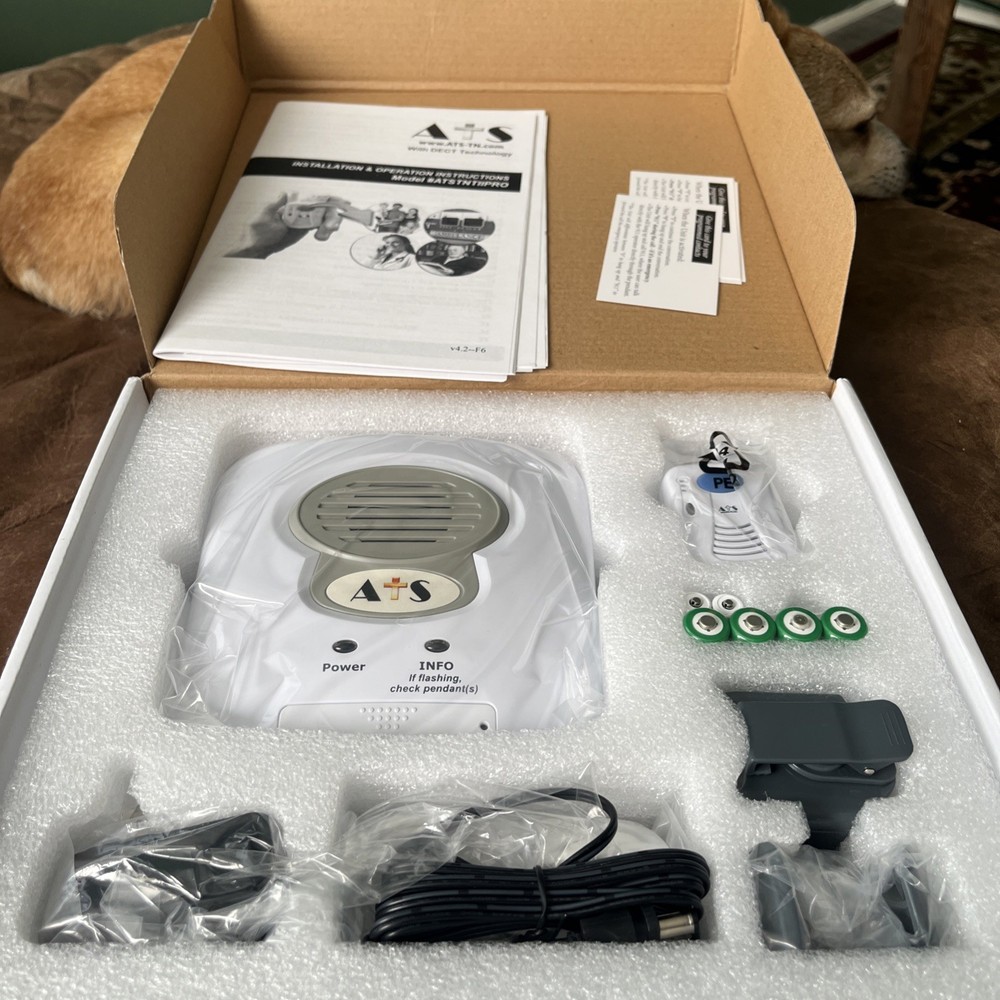 ATS Alert System Personal Emergency Response COMPLETE in Box 2-Way Voice Comm