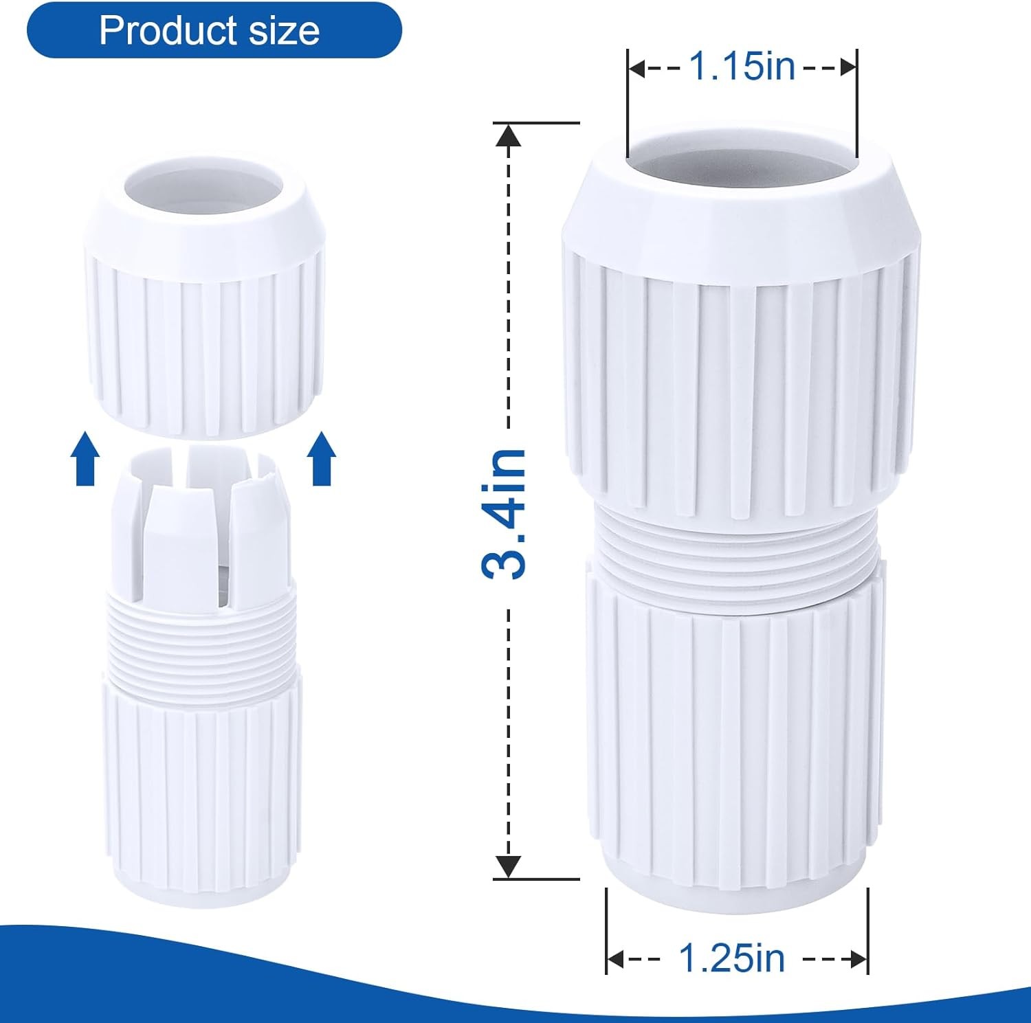 Pool Telescoping Pole Cam Lock Replacement 2pc, EZ for Telescopic...