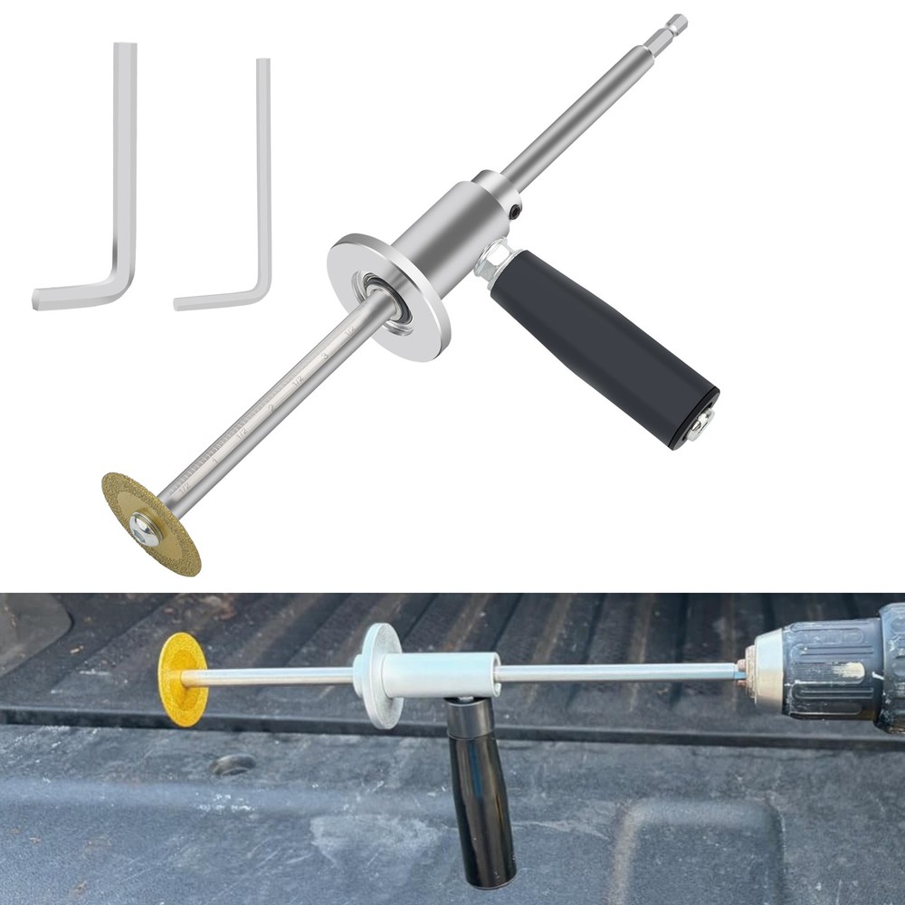 7"Adjustable Inside Pipe Cutter Diamond Wheel PVC Cutting Tool for Impact Driver