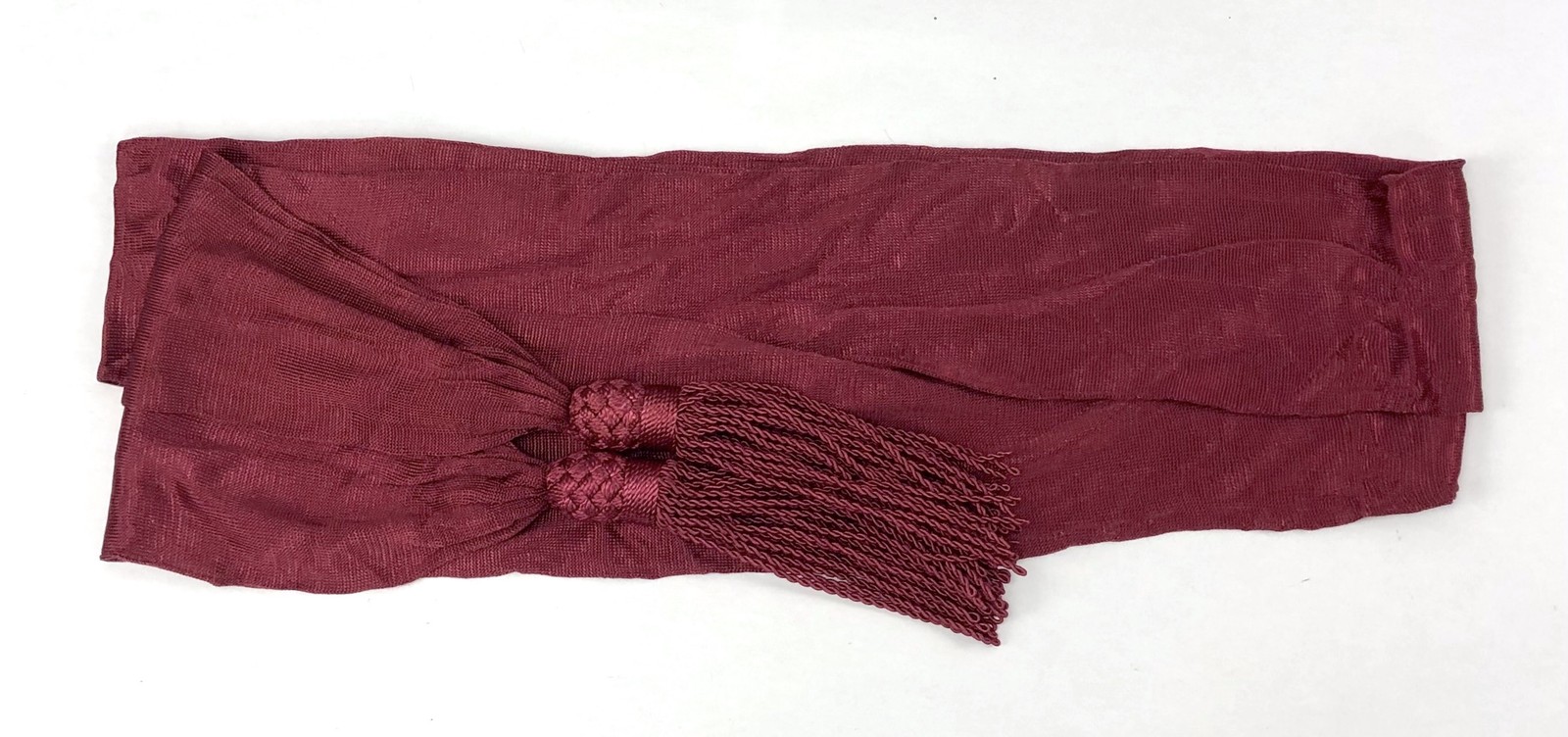 Silk Officer's Sash - Crimson / Wine Color