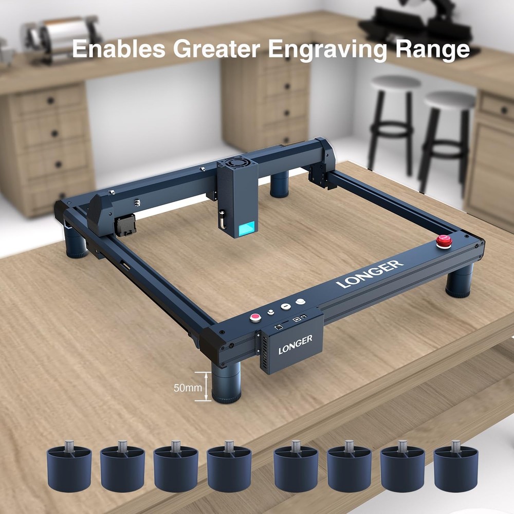 B1 Laser Engraver Height Extension Kit 8 Riser Pads for Engraving Machine