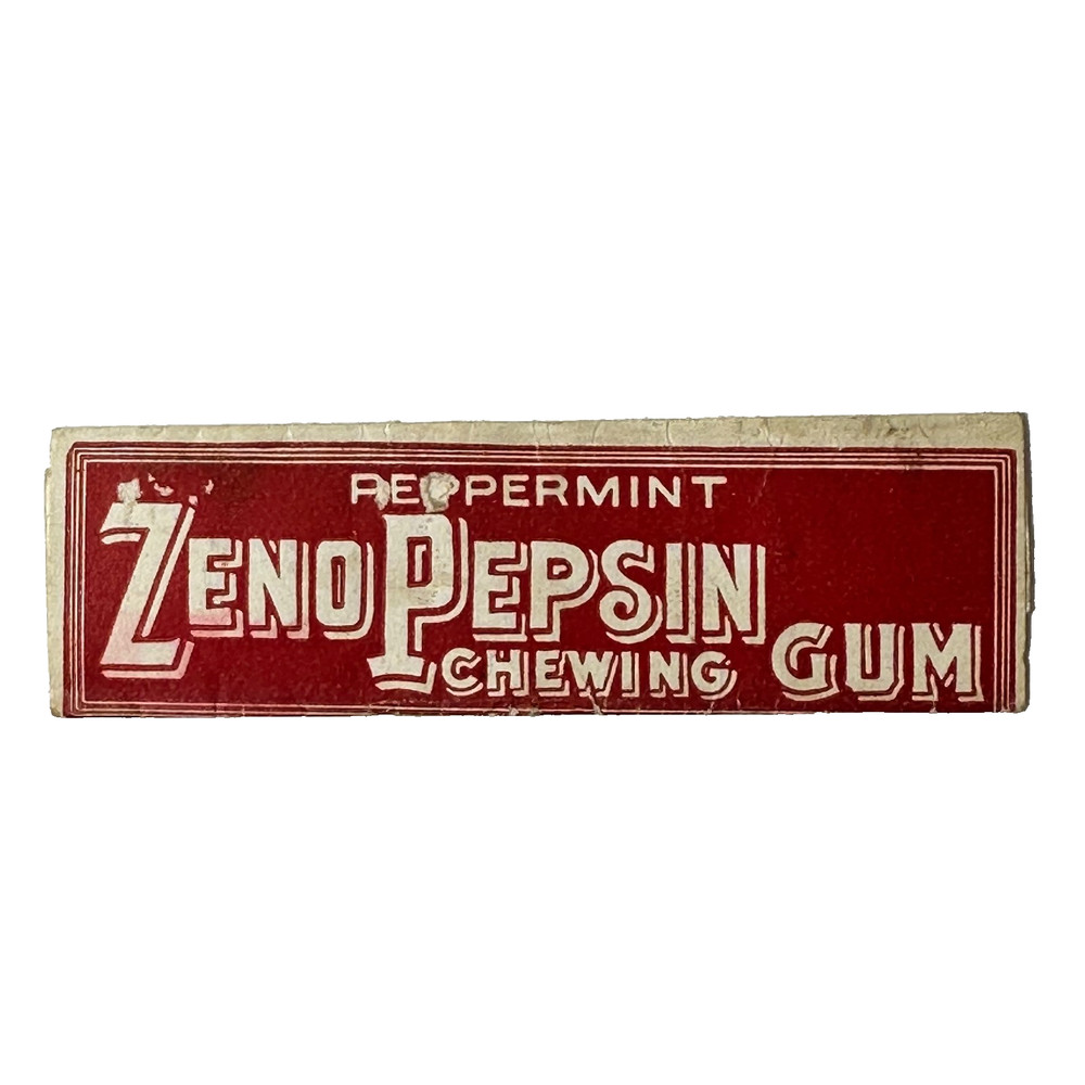 Zeno Chewing Gum Wrapper Pepsin Peppermint  c1900s