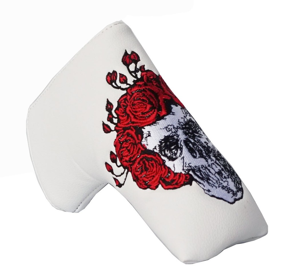Grateful Dead Skull & Roses Golf Putter Cover - Customizable with name/initials