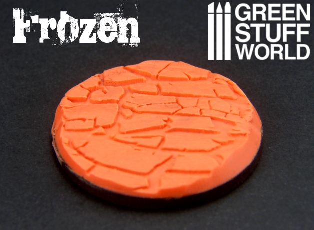 Frozen Drought Fields Texture Rolling Pin for Warhammer Bases