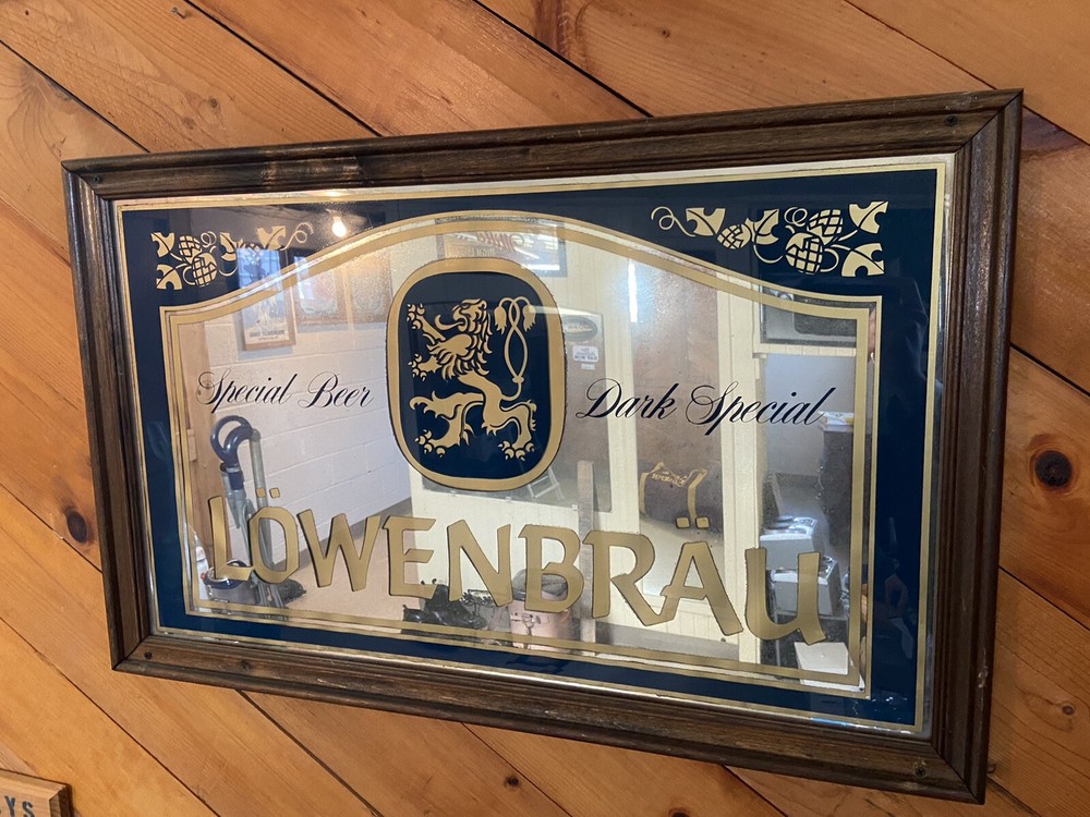 beer mirror vintage