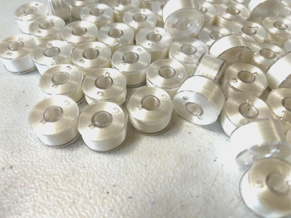 Sewing Machine Bobbins 140 White Thread PreWoun