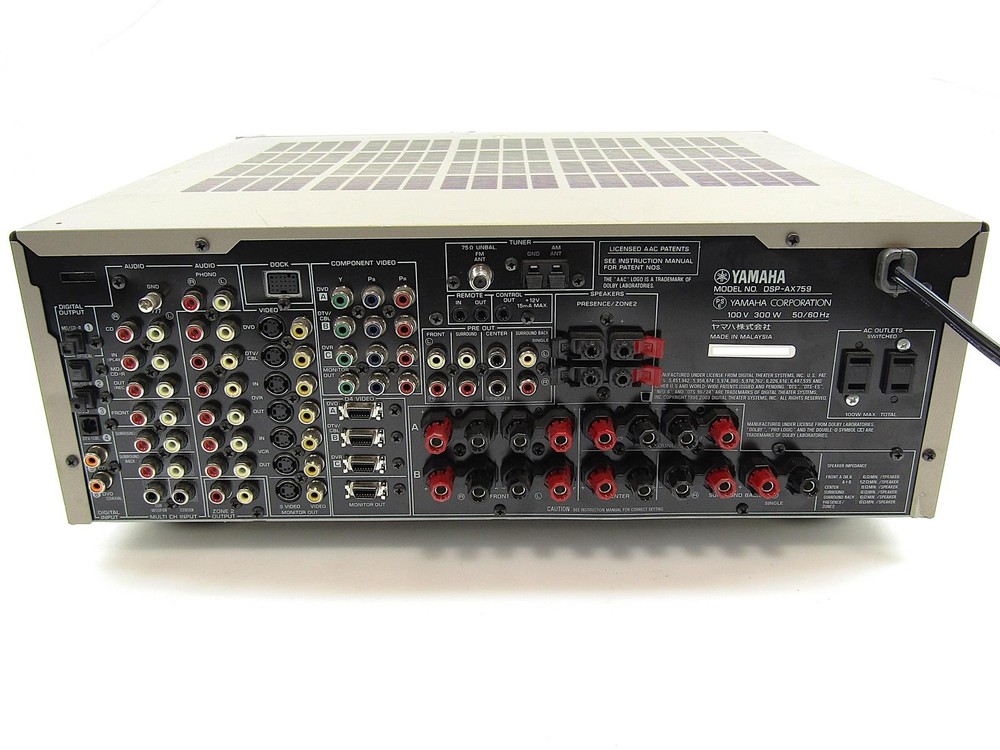 YAMAHA DSP-AX759 A/V Receiver