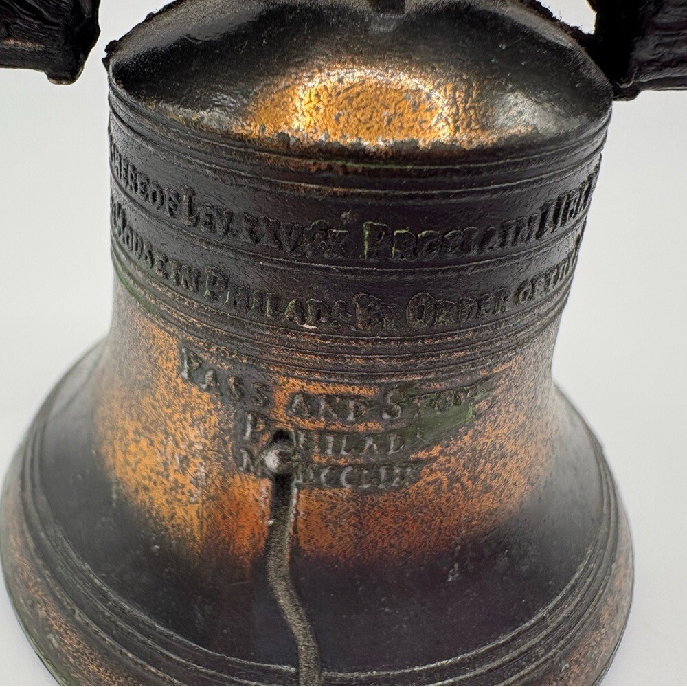 Vintage Bronze Liberty Bell Replica
