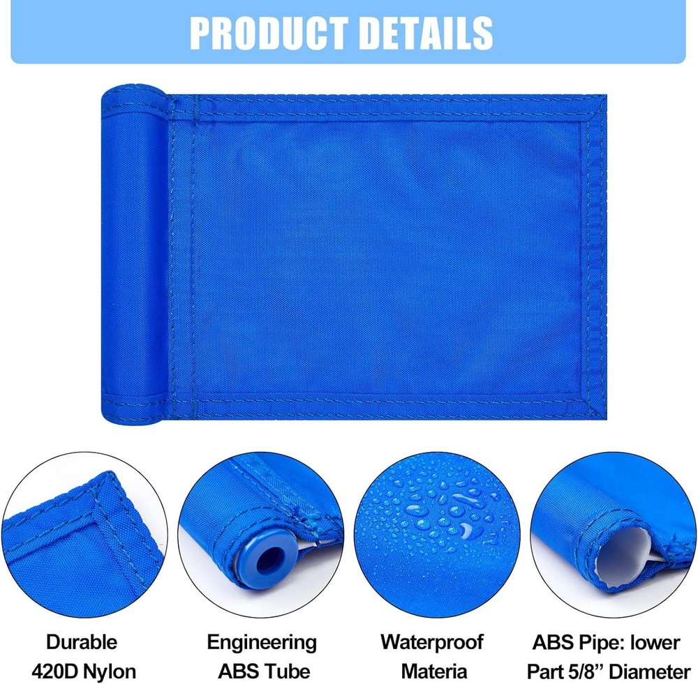 12 Pcs Solid Golf Flag Target Flag with Tube Inserted Waterproof Putting Green