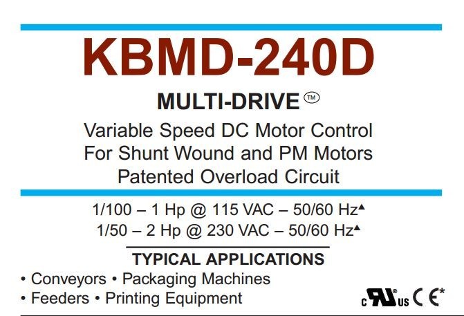 KB Electronics KBMD-240D DC motor control 9370