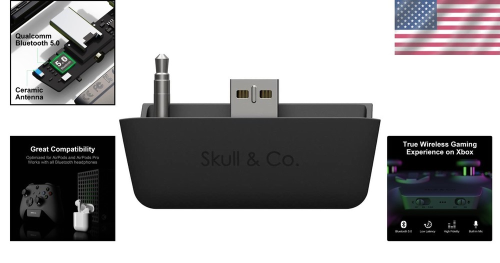Bluetooth 5.0 Audio Transmitter for Xbox Controllers