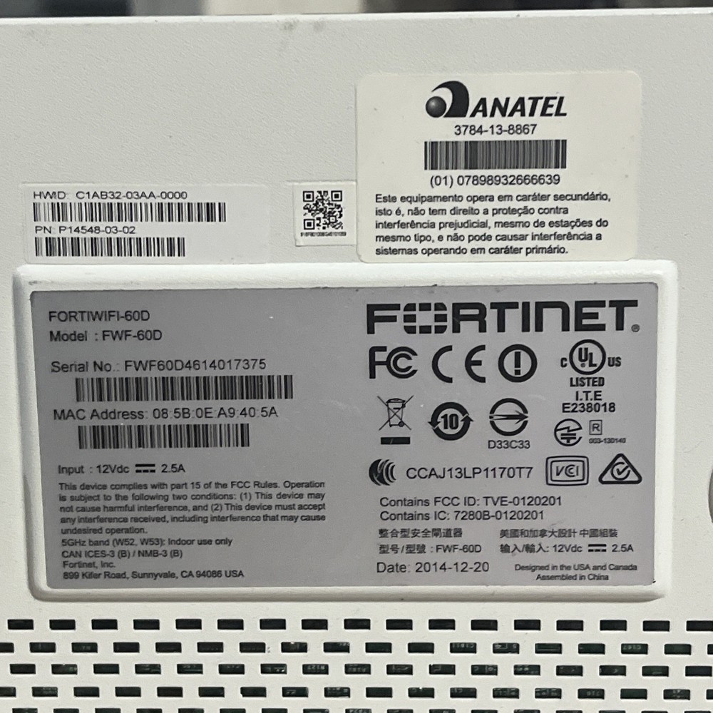 FORTINET FORTIGATE FG-60D