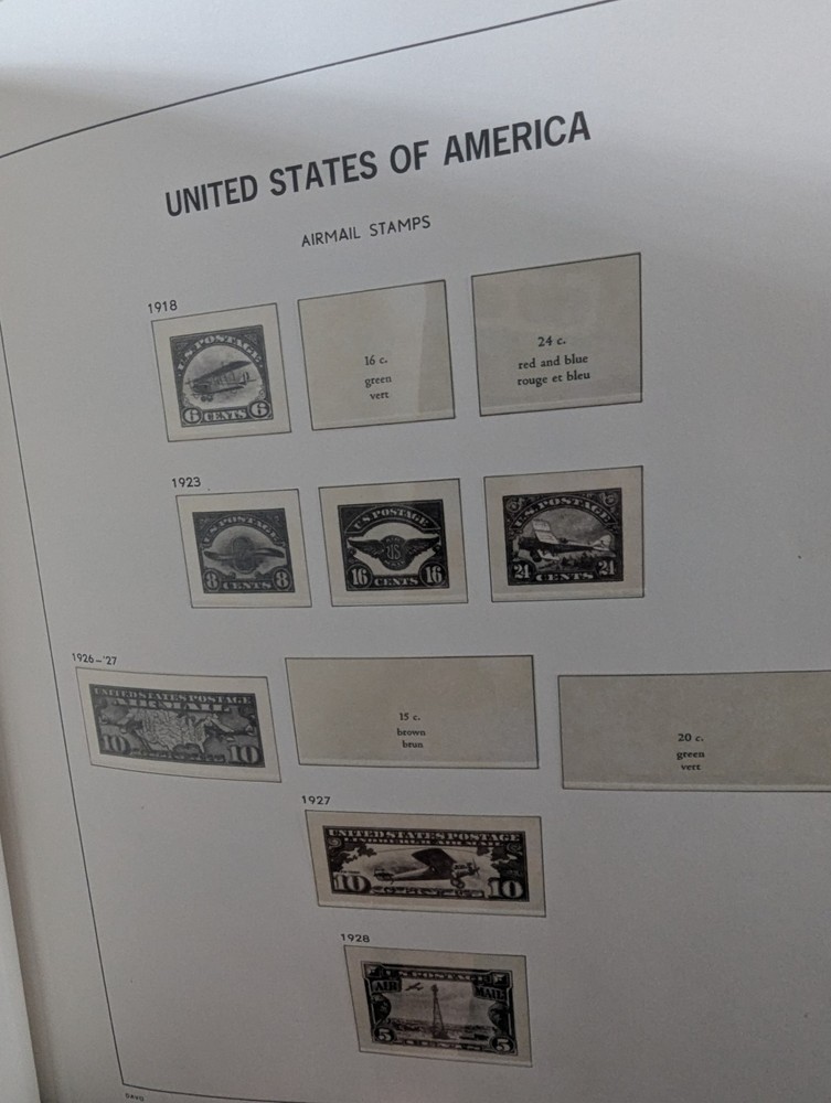 US - DAVO LUXE - GENTLY USED - US - VOLUME I + II + III HINGELESS STAMP ALBUMS