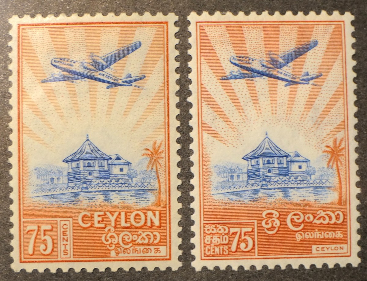 Ceylon Scott #311, 344, Mint OG HR
