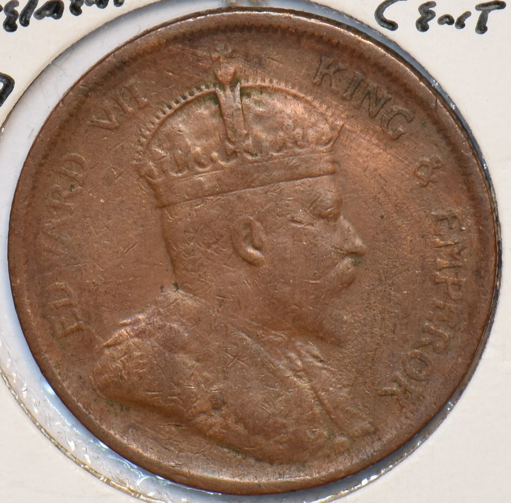 Straits Settlements 1907 Cent 295200 combine shipping
