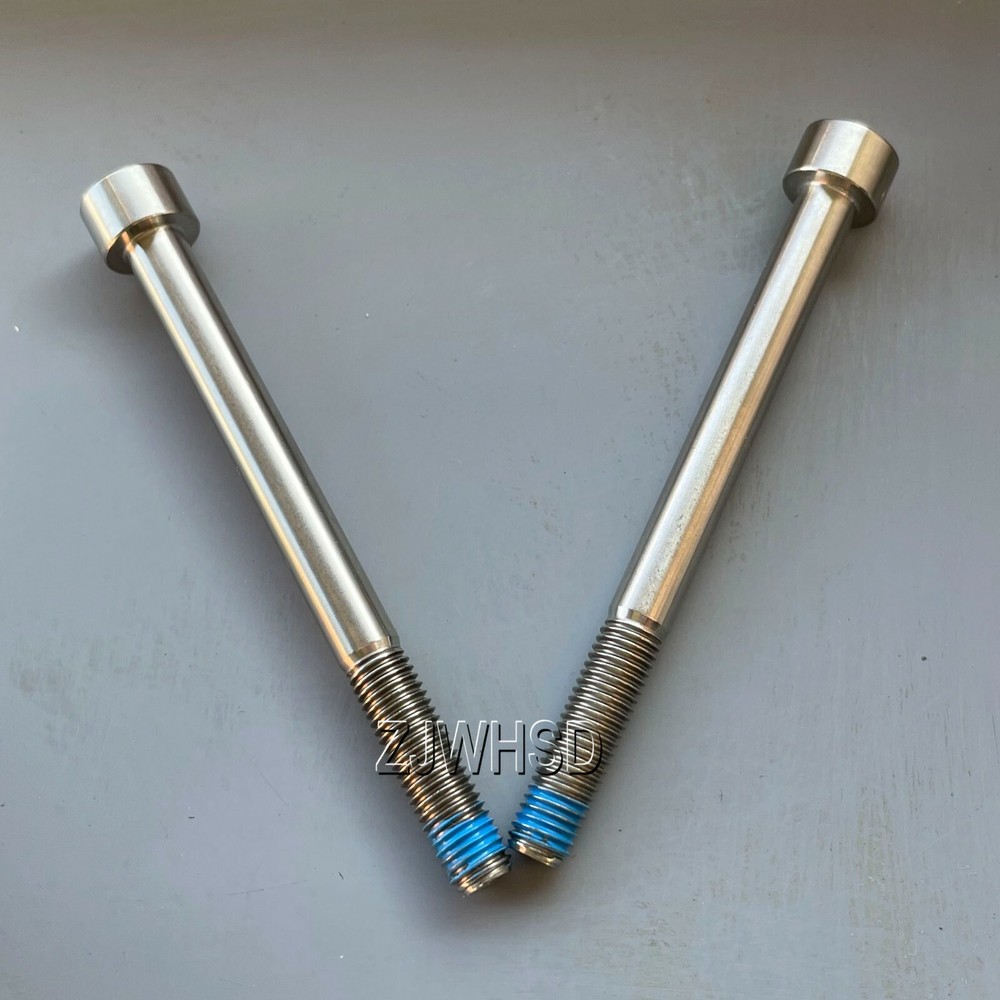 2pcs M7 x 80 Ti Titanium Screw Bolt Allen hex Socket Cap head with Thread Locker