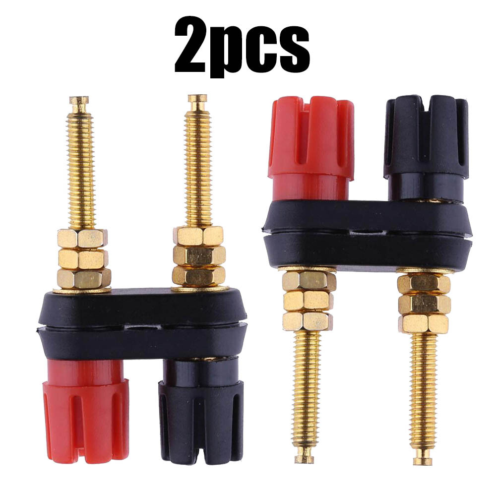 2Pcs Extended Speaker Banana Plug Binding Post Terminal Connector Banana Socket