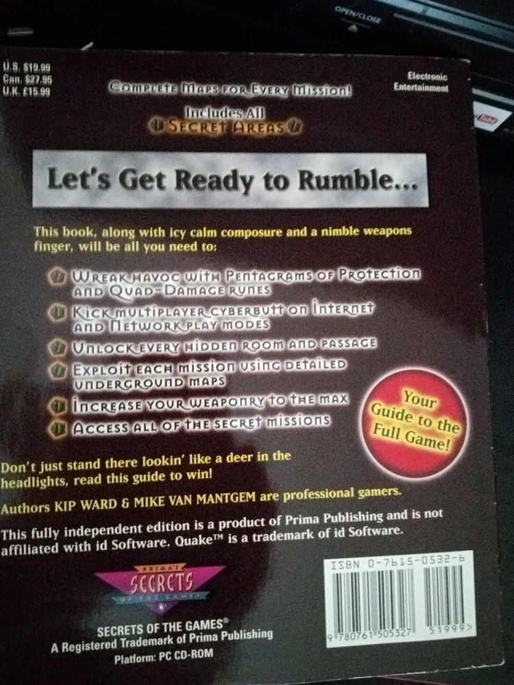 Quake Strategy Guide. All Four Episodes.