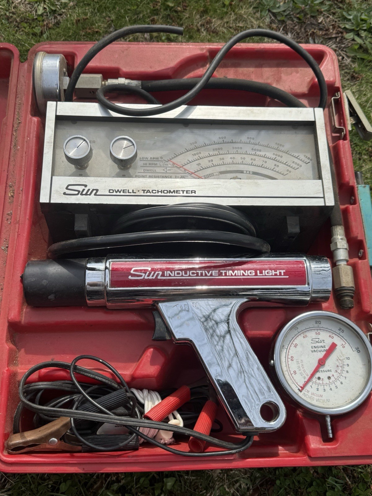Sun CP 7501 / CP7601 Inductive Timing Light Dwell Tachometer Tune-Up Testing Kit