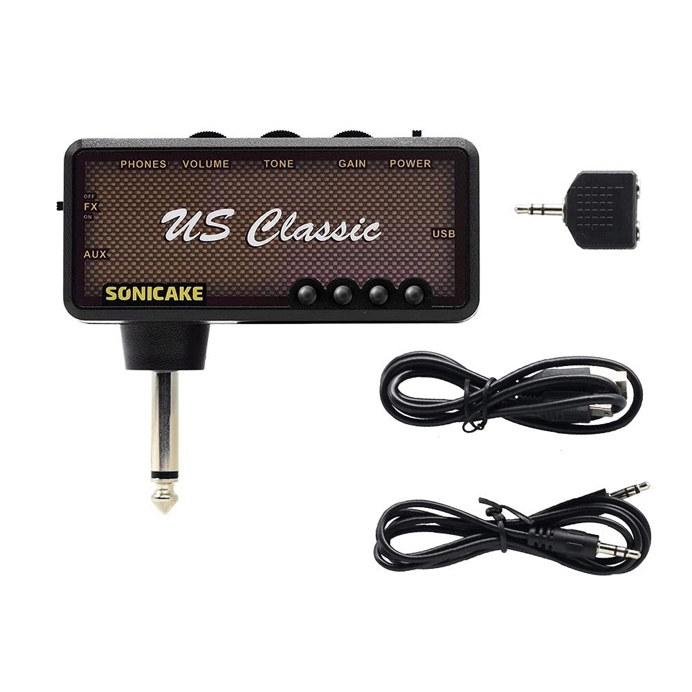 SONICAKE Guitar Headphone Amp Mini US Classic Reverb Effect