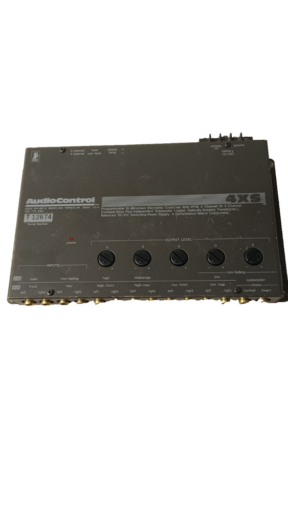 Audio Control 4xs Audio Control Programmable 18 Decable Crossover Tested Works