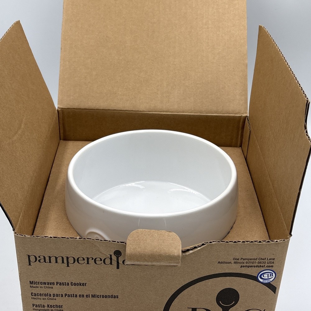 Pampered Chef Microwave Pasta Cooker - Replacement Ceramic Bowl #2633 EUC