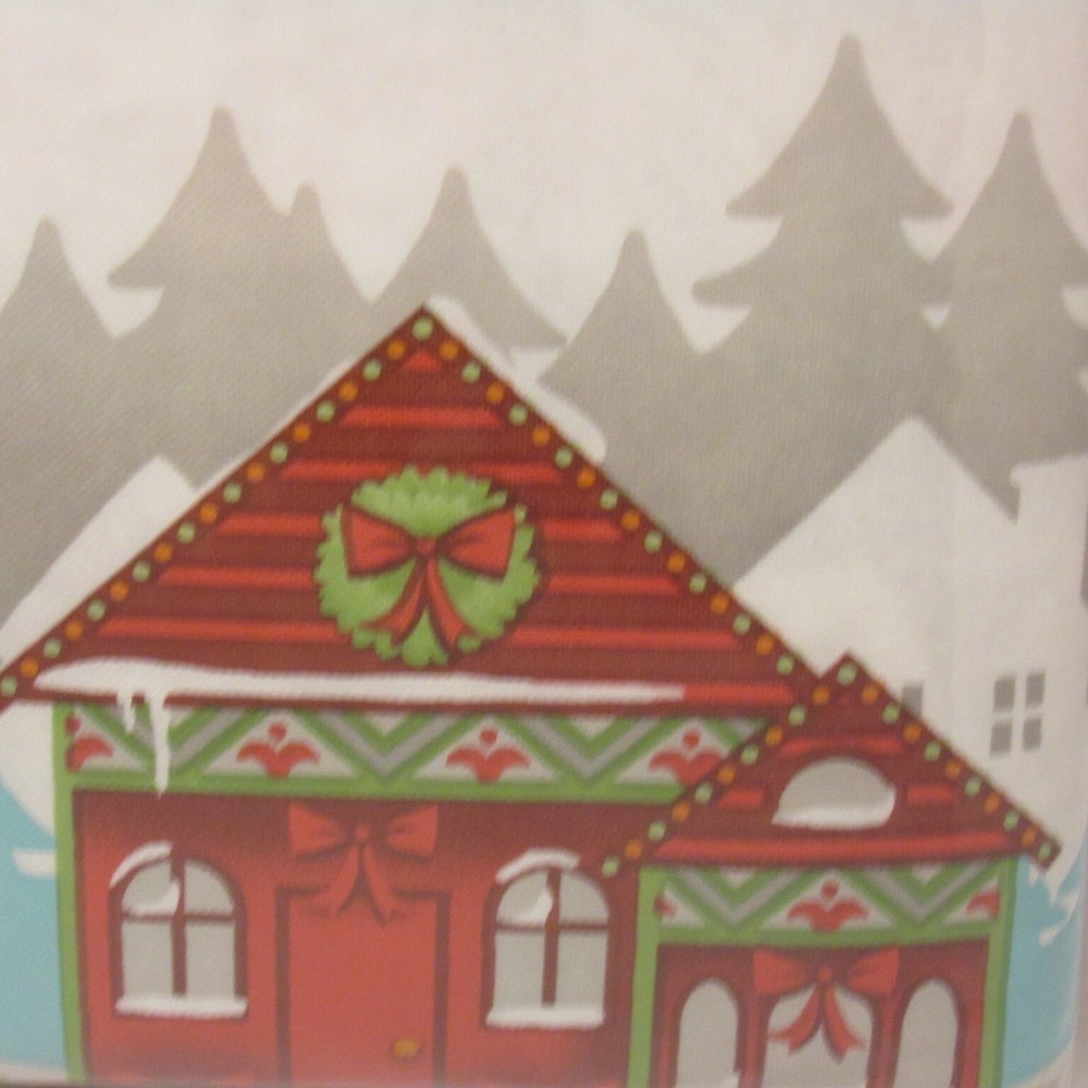 Holiday Style Christmas Flannel Back Tablecloth, 52"x70", Rectangular RN:67227