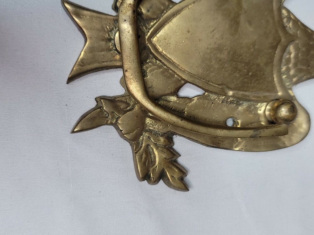 Antique Brass Door Knocker, Solid Brass Eagle Door Knocker, 6 inches