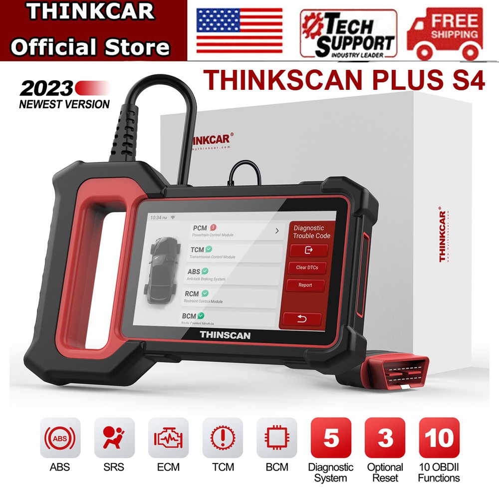 Thinkscan PLUS OBD2 Scanner Diagnostic Scan Tool ABS SRS BCM Transmission Engine