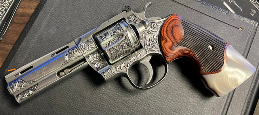 fits Colt Python Grips, Colt Python 2020 Grips Colt 2021 Anaconda Grips Rosewood