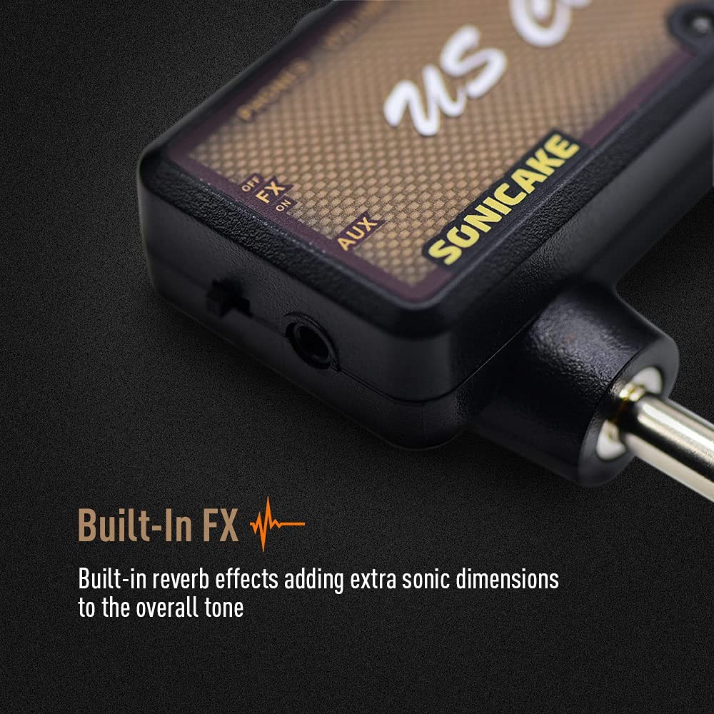 SONICAKE Guitar Headphone Amp Mini US Classic Reverb Effect