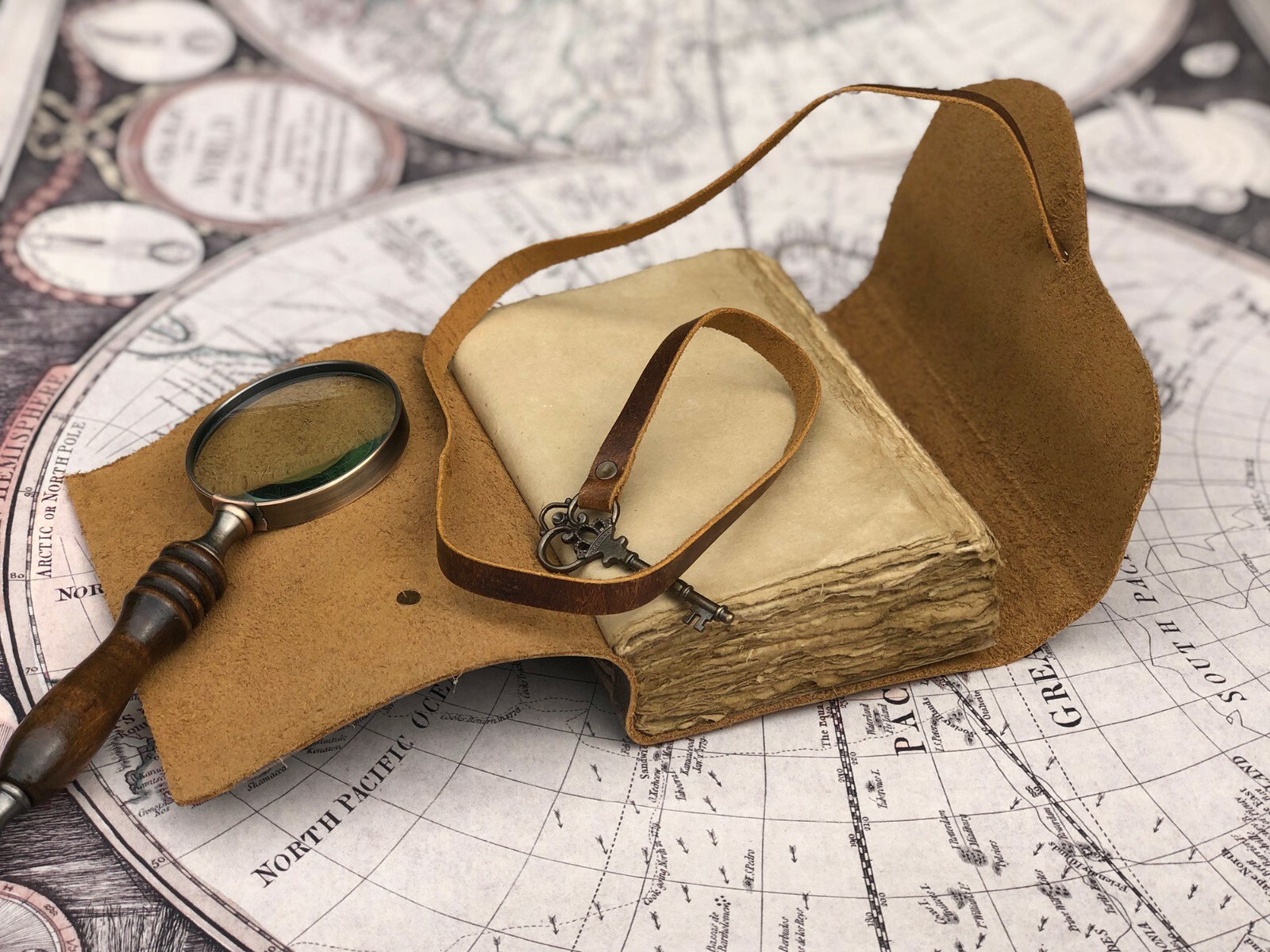 Personalized Leather Journal With Small Defects Handmade Deckle Edge Paper