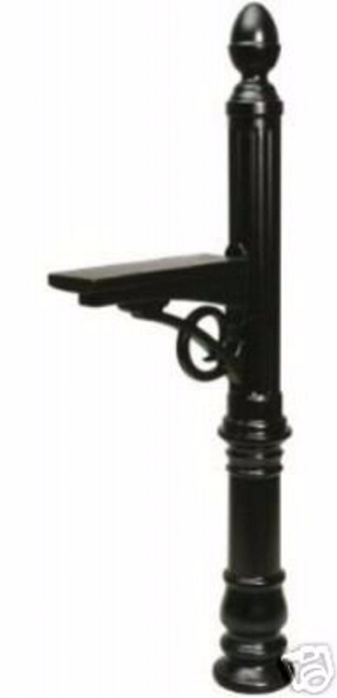 Solar Group Victorian Polymer Mailbox Post VP00B01 Black