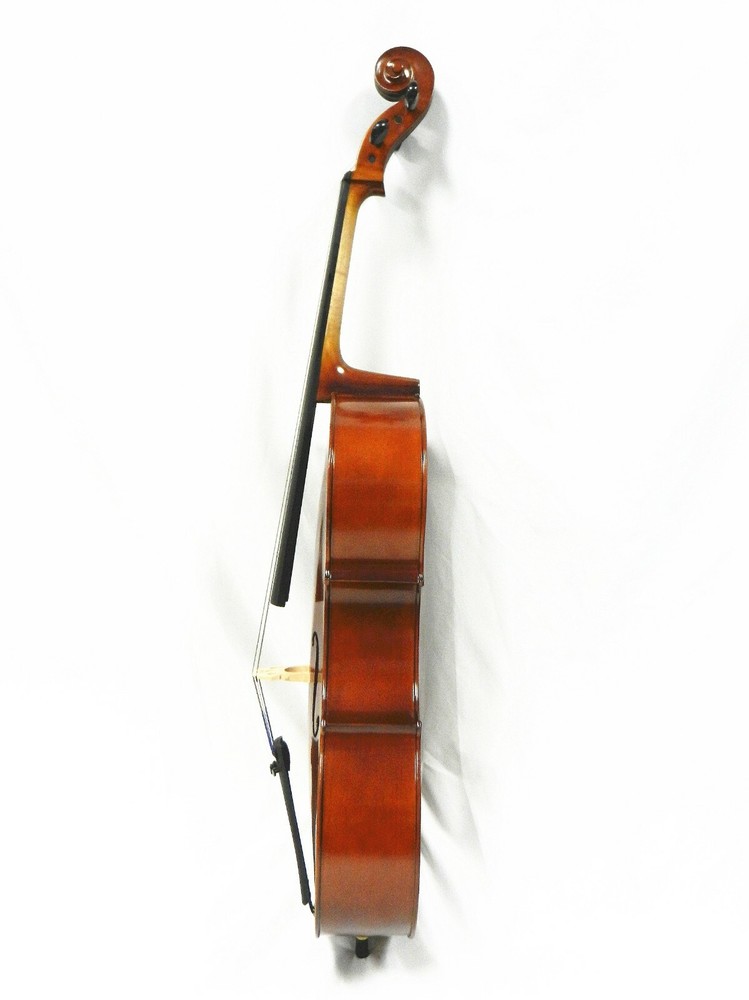 New Solid Wood Cello 4/4 Size, Good Set-up +Prelude Strings + Bow + Bag + Rosin