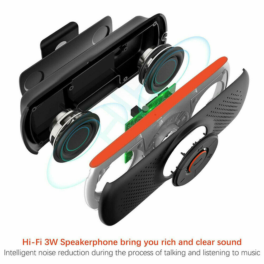 Wireless Bluetooth Car Speaker Phone Hands-free MP3 Kit Sun Visor Clip Drive