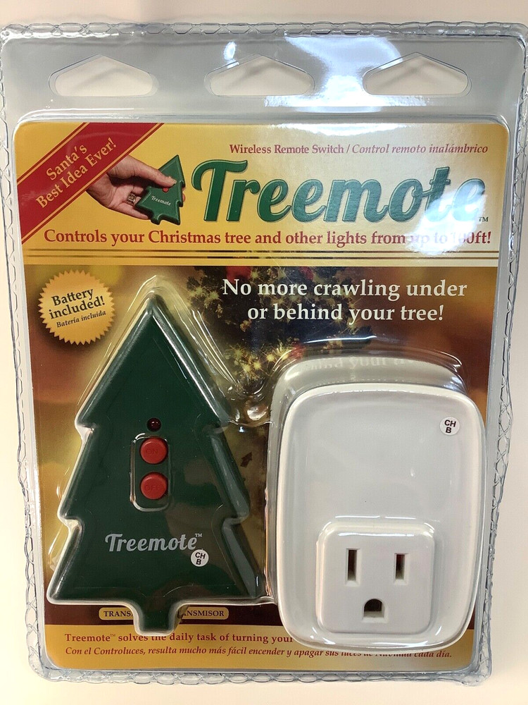 Treemote Wireless Remote Control for Lights & Decorations up 100 ft Sealed NIP