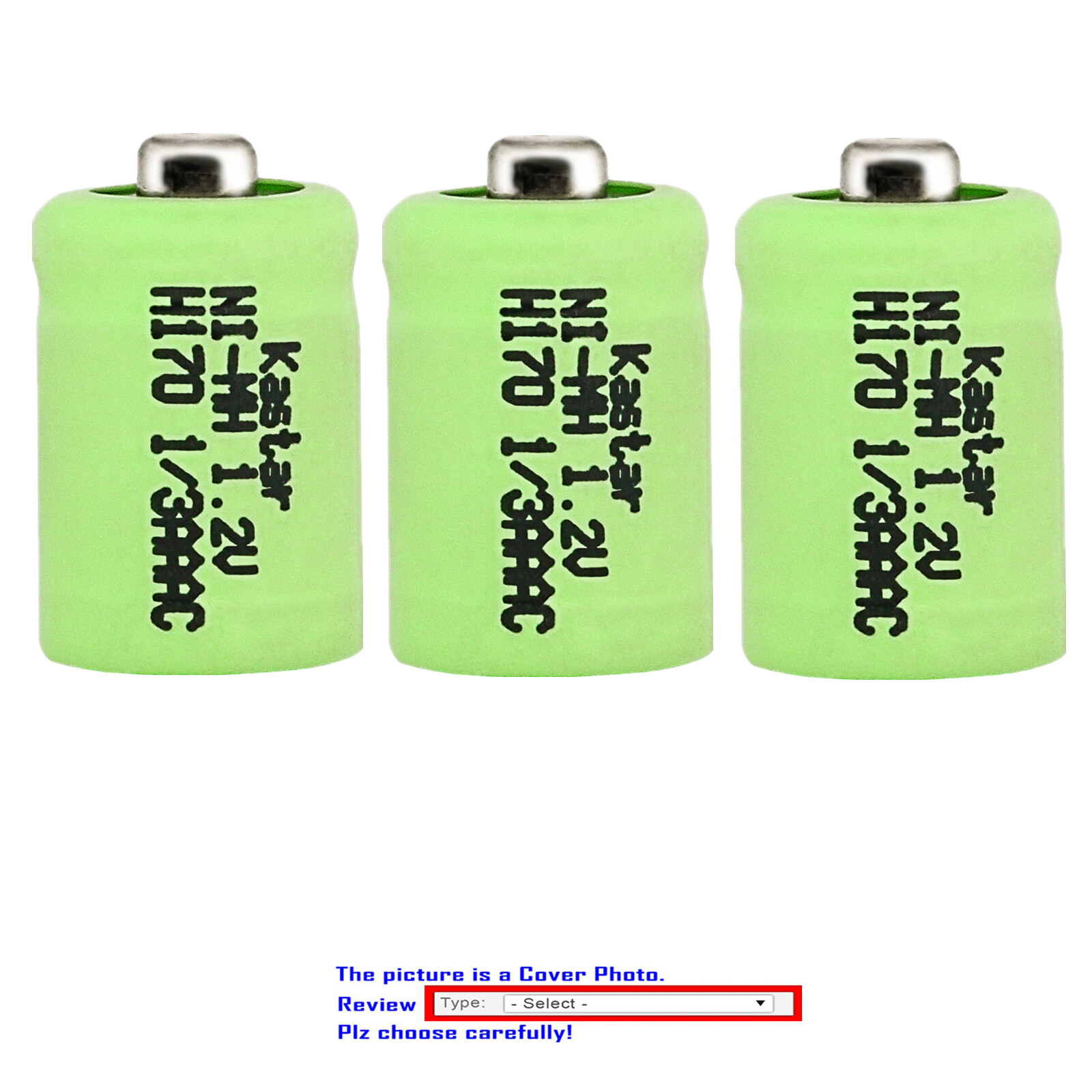 Kastar 1/3AAA Ni-MH Battery Replace for Solar GP - 17AAAH GP - GP17AAAH GP17AAAH