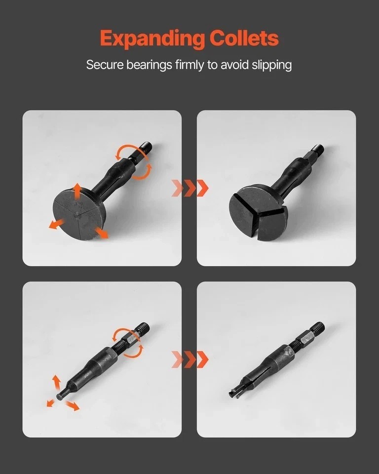 16pcs Blind Hole Bearing Puller Internal Extractor Remover Slide Hammer