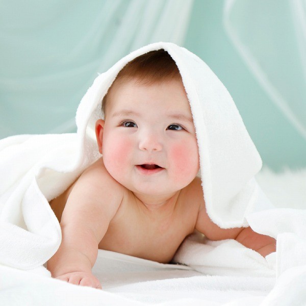 Hooded Bath Towel, Pastel White