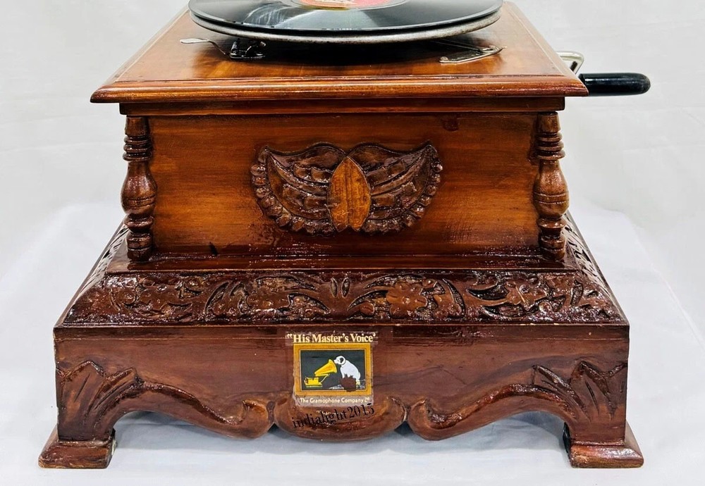 HMV Vintage Gramophone Fully Functional Working Phonograph win-up record player