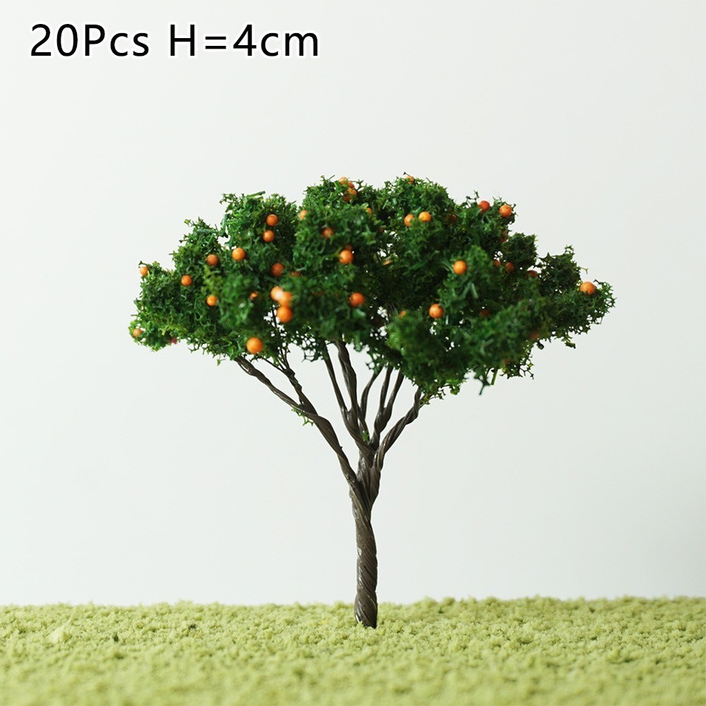 DIY Model Trees O Scale 20 Pcs Architecture Tree Orange Fruit Tree Model Replace