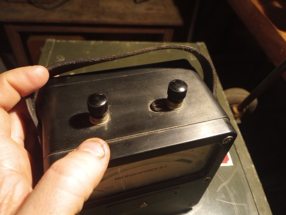 Vintage Microamperes Meter Nice