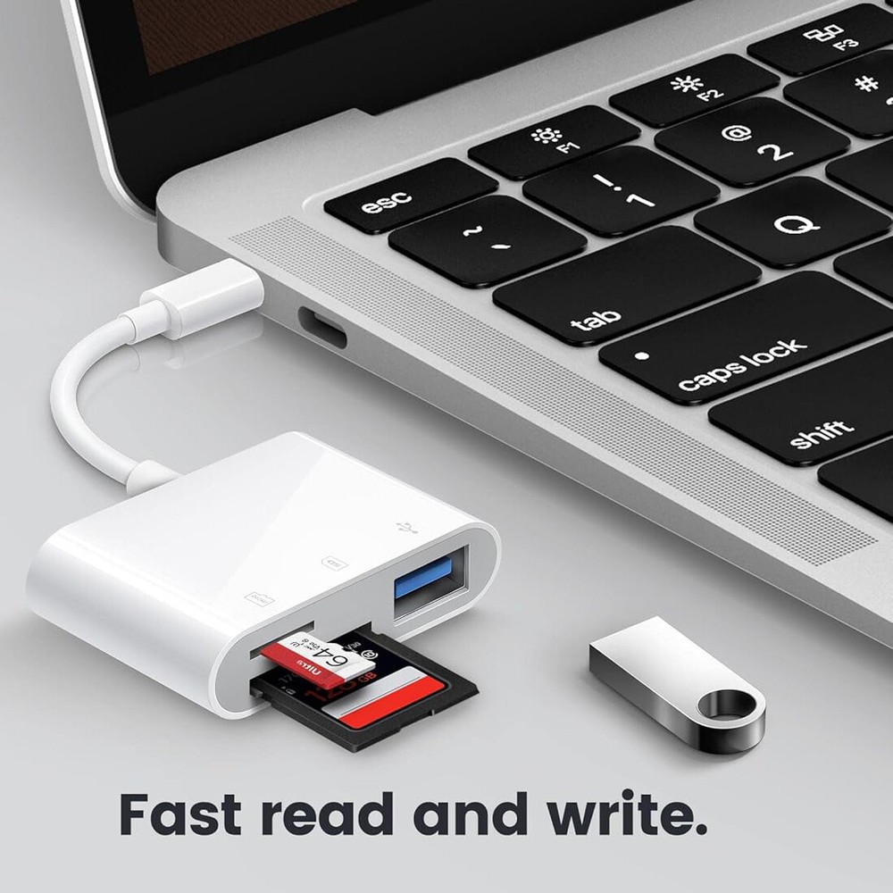USB-C SD/TF Card Reader For iPhone 16 iPad Mac Laptop, High-Speed Data Transfer⚡