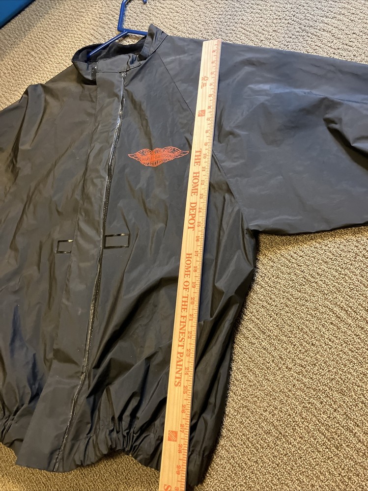 Authentic￼ Harley Davidson PVC Rain Suit Extra Large Jacket XL