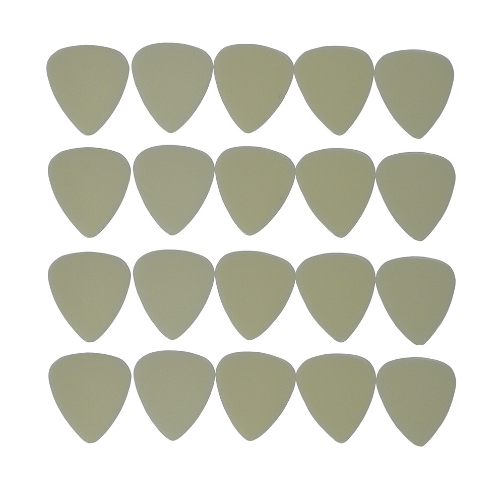 100pcs Medium 0.71mm Blank Guitar Picks Plectrums Celluloid Glow In The Dark