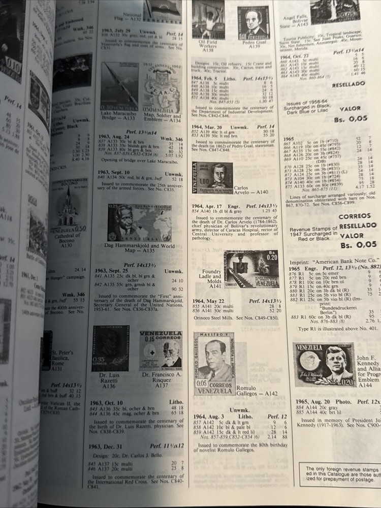 1991 Scott Standard Postage Stamp Catalogue Volume 1 Used