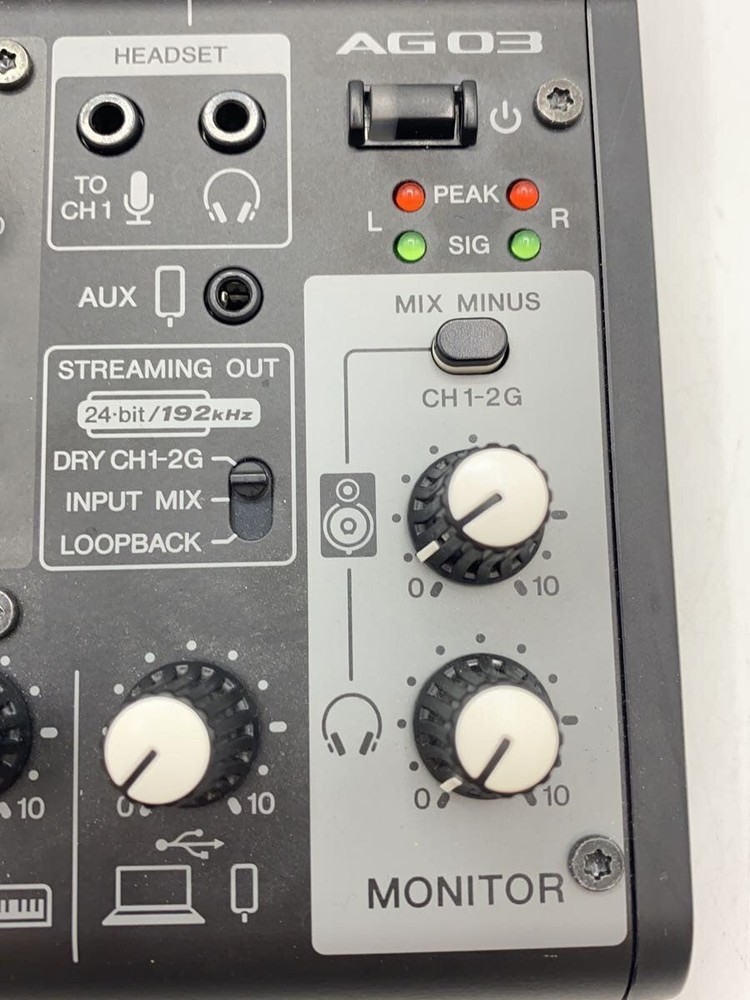 YAMAHA AG03MK2 MIXER Used