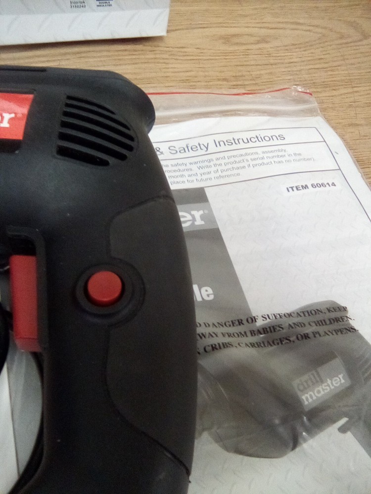 Drill Master 60614 3/8" Variable Speed Reversible Drill 120V