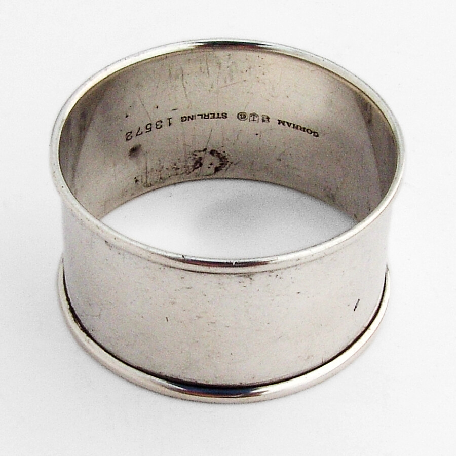 Gorham Plain Napkin Ring Sterling Silver Mono Sela