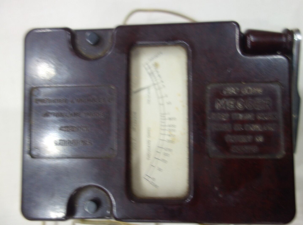 Vintage MEGGER 70143 500 volt insulation tester ~ Evershed & Vignoles Ltd